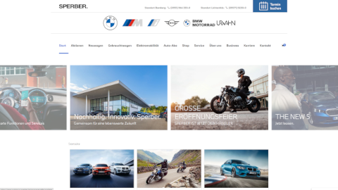 Autohaus Sperber - Referenz bei Webspace-Verkauf.de