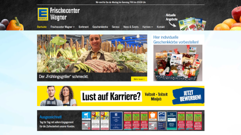 EDEKA Frischecenter Wagner - Referenz bei Webspace-Verkauf.de