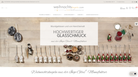 INGE-GLAS MANUFAKTUR - Referenz bei Webspace-Verkauf.de