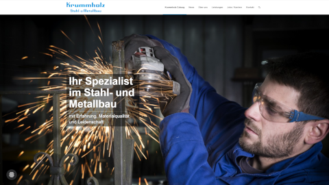 Krummholz Stahl- und Metallbau - Referenz bei Webspace-Verkauf.de