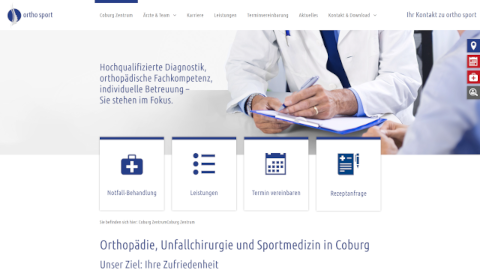 ortho sport zentrum - Referenz bei Webspace-Verkauf.de